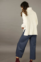 Ivory Velour Turtle Neck