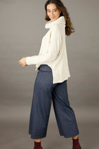 Ivory Velour Turtle Neck