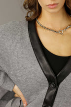 Grey Rib Lexi Cardigan - SALE