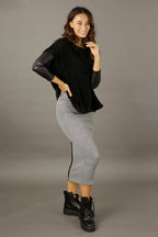 Grey Rib Lexi Skirt