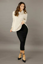 Black Rib Lexi Skirt