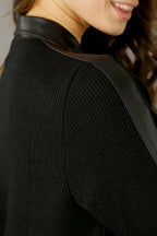Black Rib Lexi Coatigan - FINAL SALE