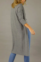 Mid Grey Brushed Lounge Cardigan