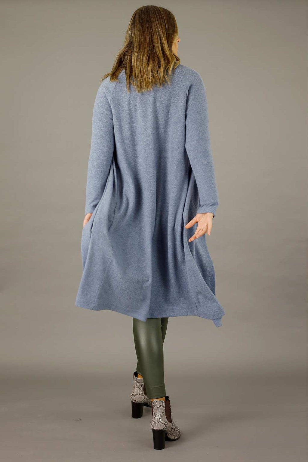 Denim Brushed Lounge Cardigan