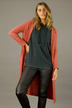 Rust Brushed Lounge Cardigan