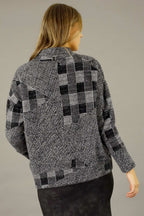 Charcoal Faux Fur Valentina Jumper