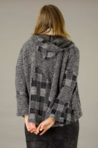 Charcoal Faux Fur Swing Jacket - FINALSALE