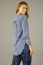 Denim Floral Nano Sydney Blouse