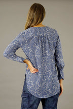 Denim Floral Nano Sydney Blouse