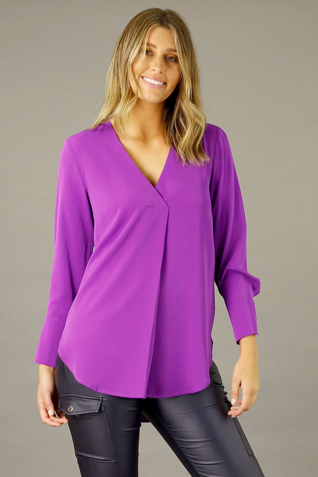 Magenta Soft Touch Blouse