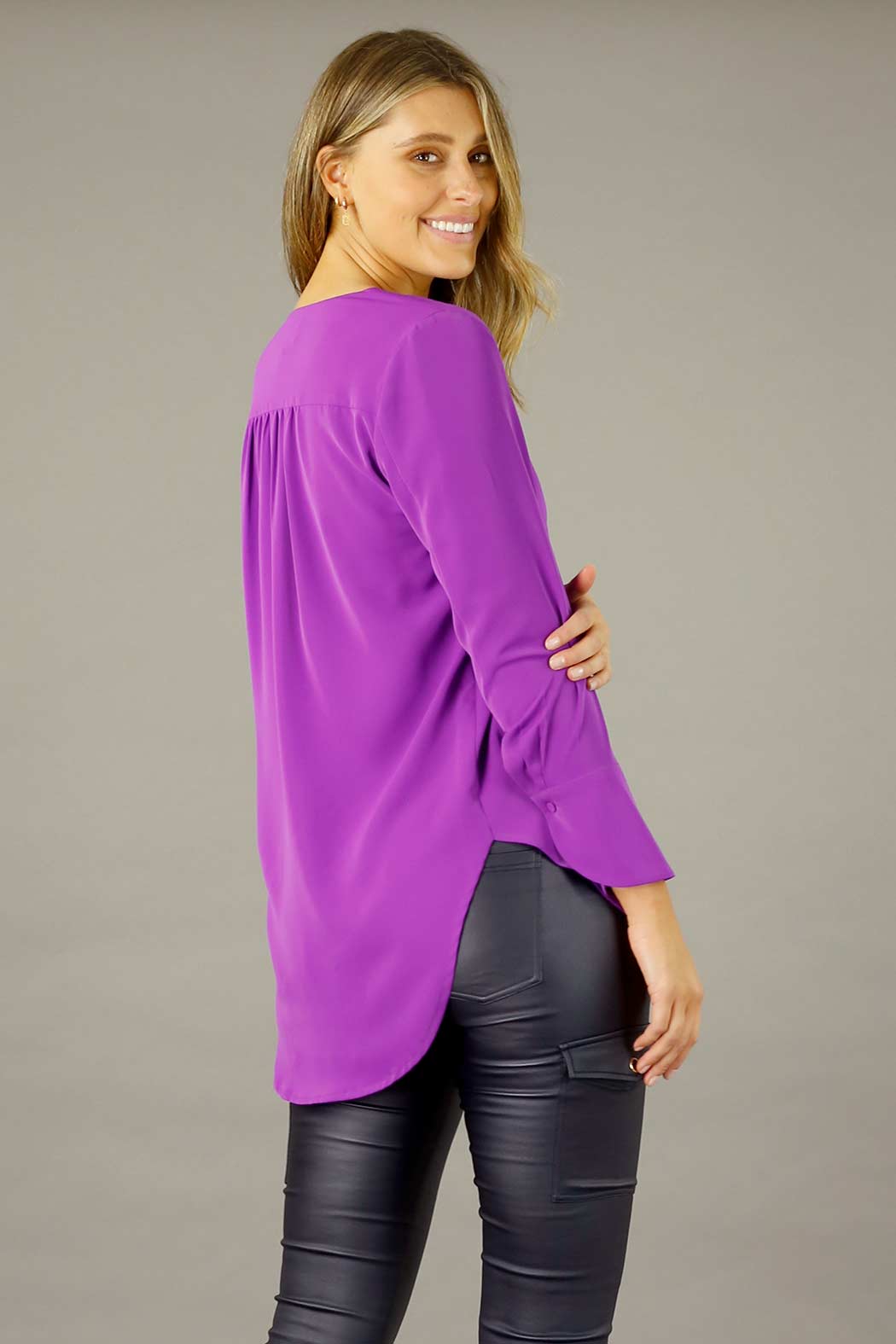 Magenta Soft Touch Blouse