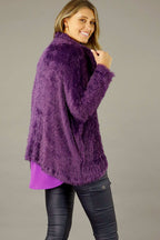 Purple Plush Cowl Overtop - FINAL SALE