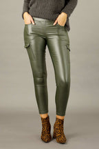 Khaki Waxed Cargo Jean - SALE