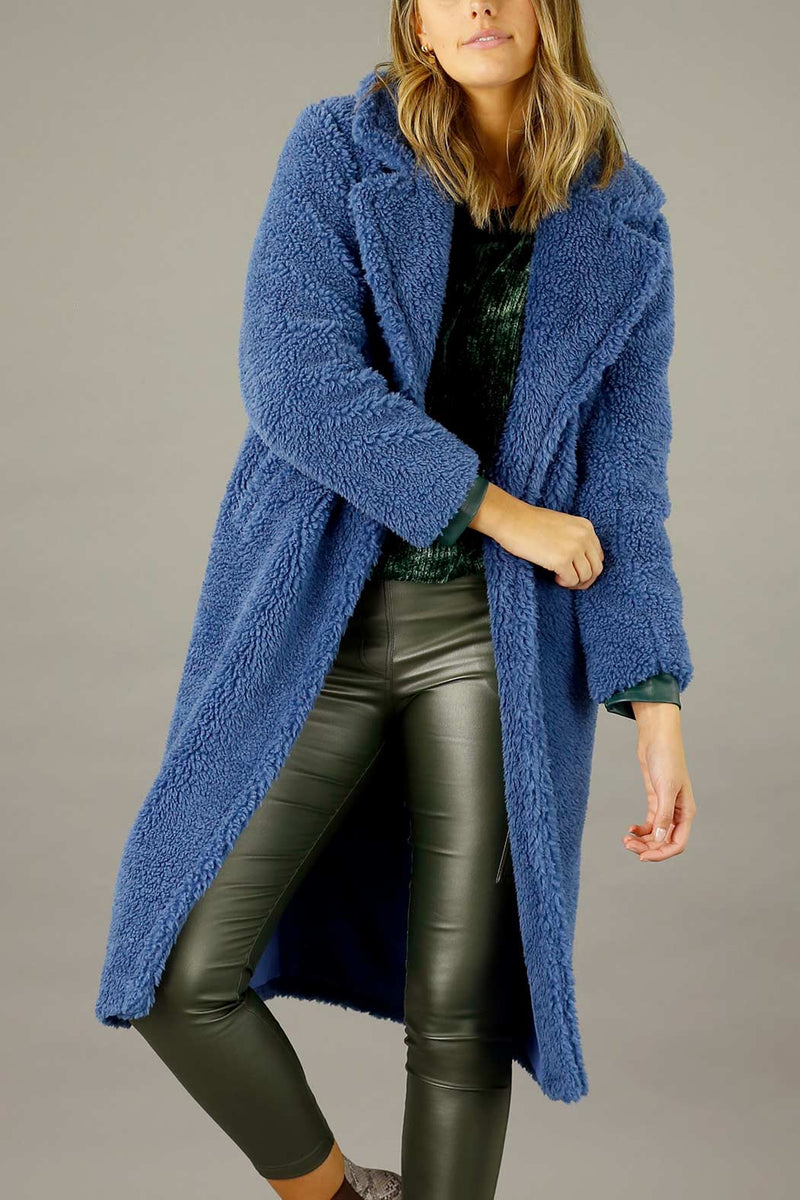 Denim Teddy Coat