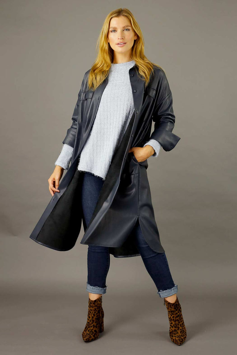 Slate Matrix Shacket - SALE