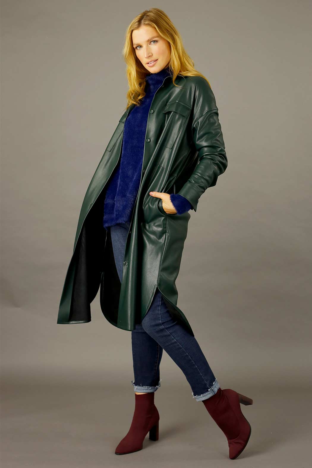 Bottle Matrix Shacket