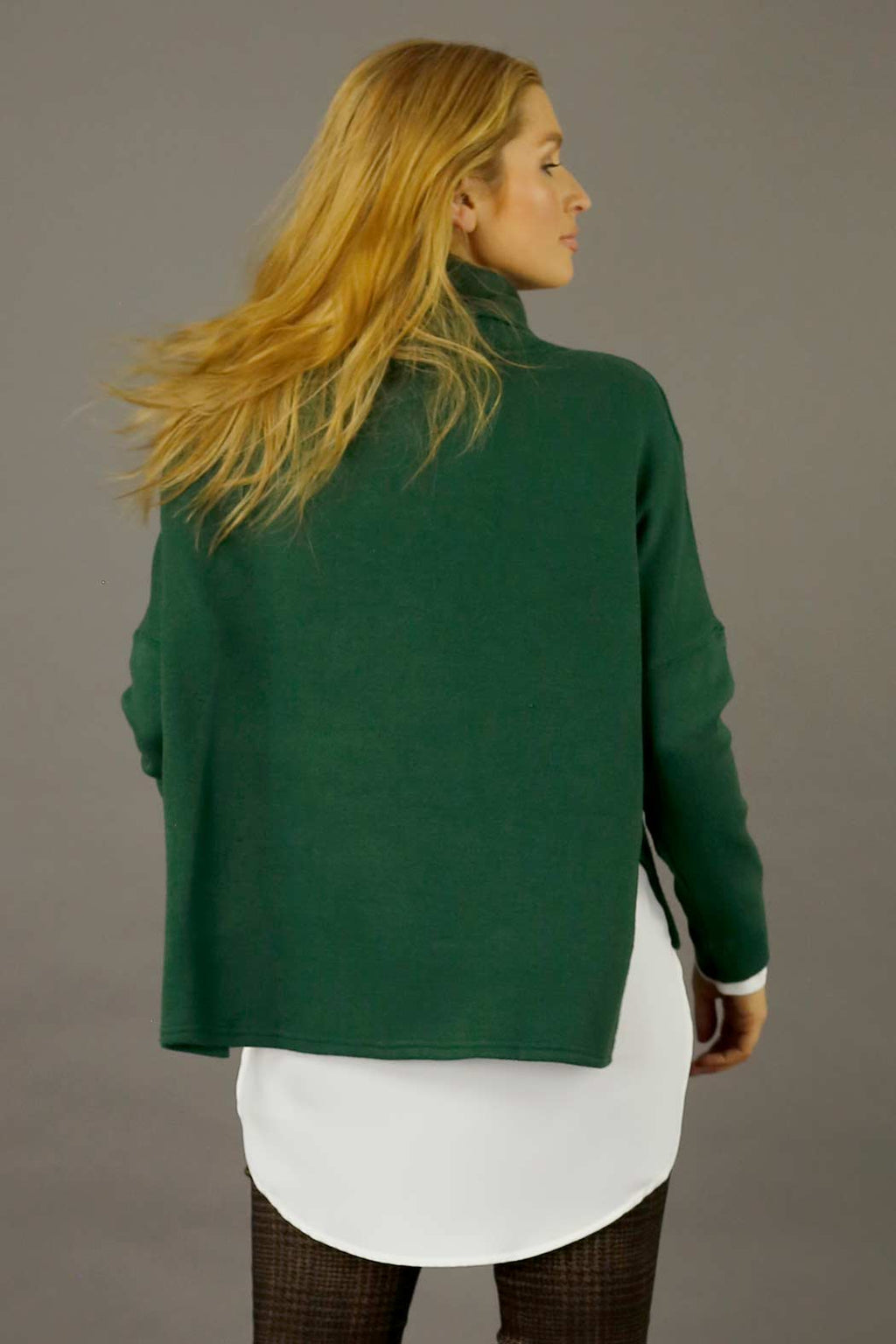Forest Lux Turtle Jumper - FINAL SALE