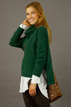 Forest Lux Turtle Jumper - FINAL SALE