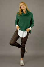Forest Lux Turtle Jumper - FINAL SALE