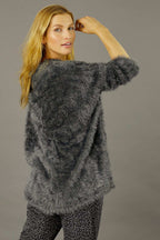 Dark Grey Plush Cowl Overtop - FINAL SALE