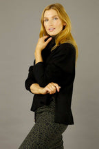 Black Lux Turtle Jumper - FINAL SALE