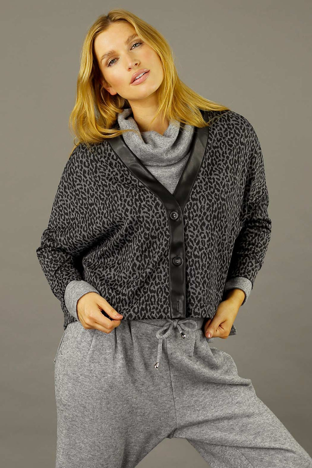 Charcoal Sport Luxe Cardigan - SALE