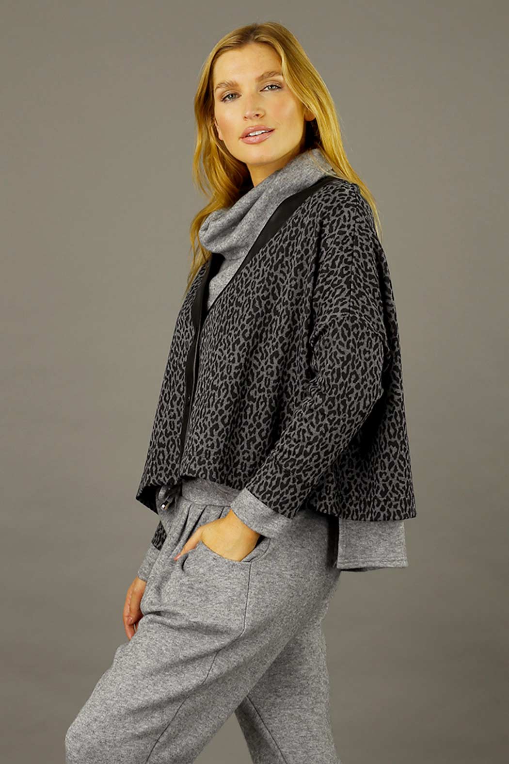 Charcoal Sport Luxe Cardigan - SALE