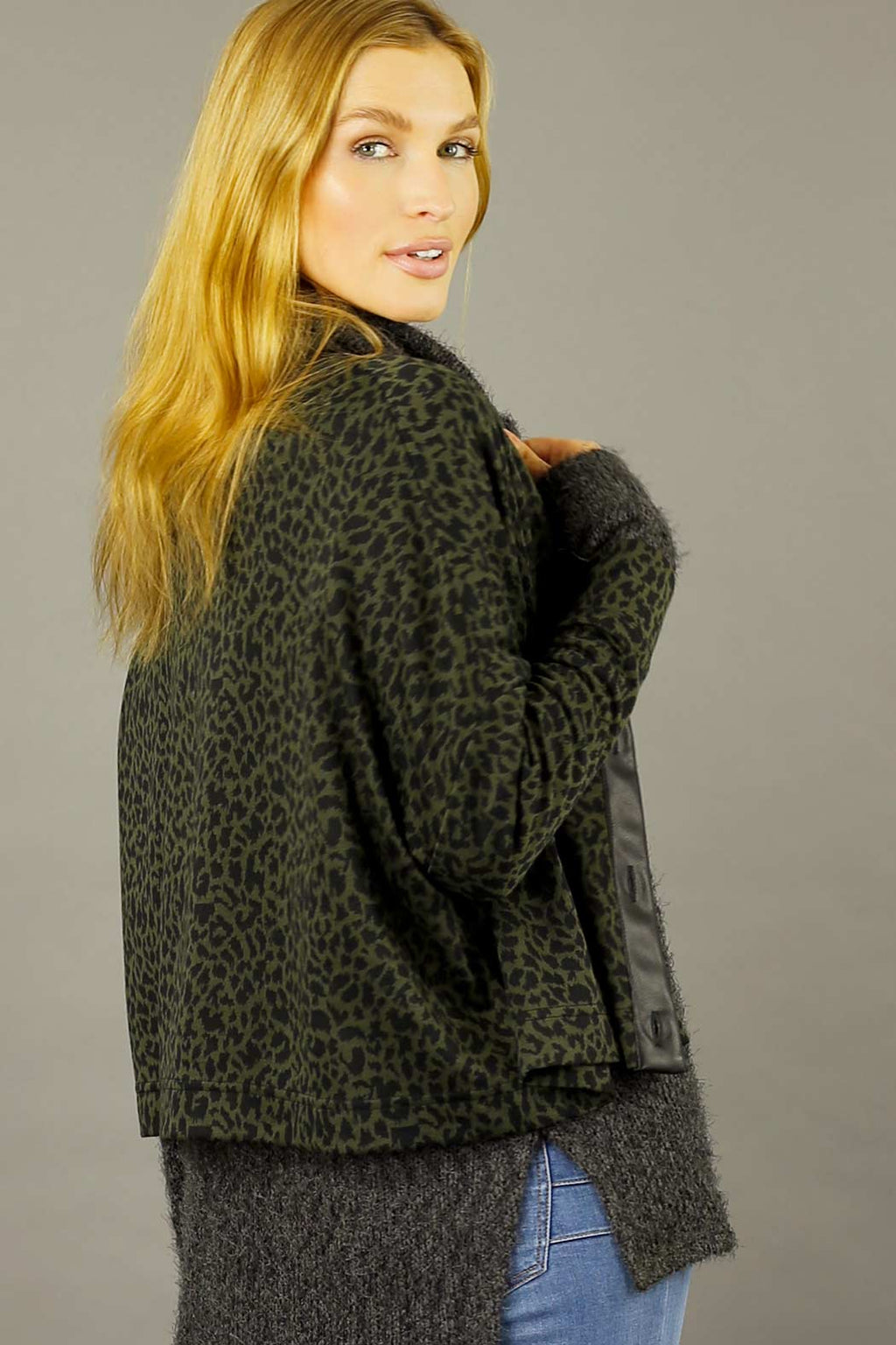Khaki Sport Luxe Cardigan - SALE