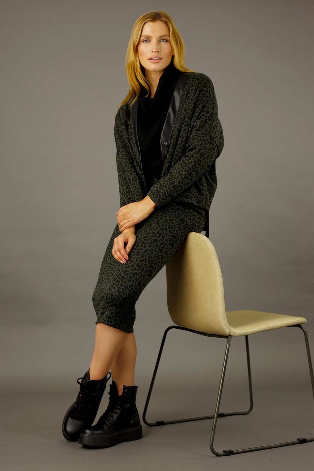 Khaki Sport Luxe Skirt