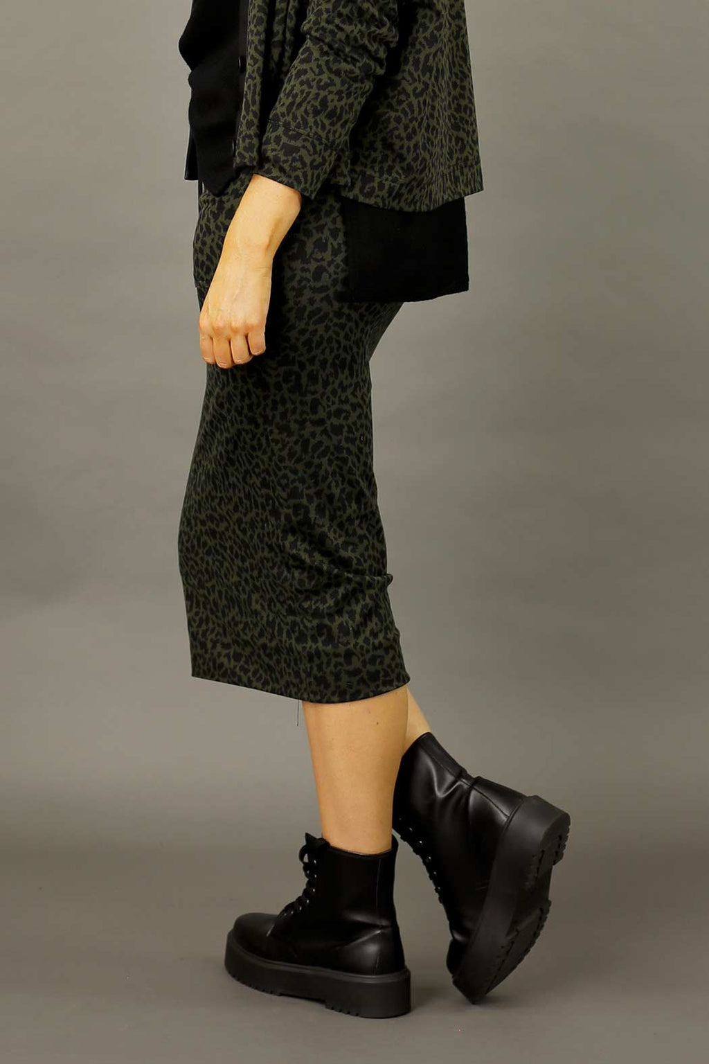 Khaki Sport Luxe Skirt