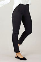 Dark Check Ponte Relaxed Slim Jean