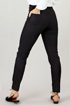 Dark Check Ponte Relaxed Slim Jean