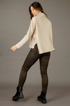 Beige Lux Turtle Jumper