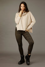 Beige Lux Turtle Jumper