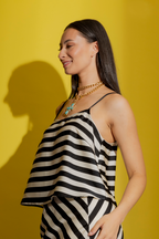 Thick Stripe Silky Summer Cami