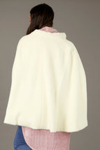 Ivory Elizabeth Faux Fur Cape