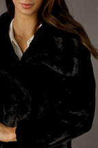 Black Faux Fur Jacket - SALE