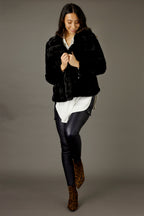 Black Faux Fur Jacket - SALE