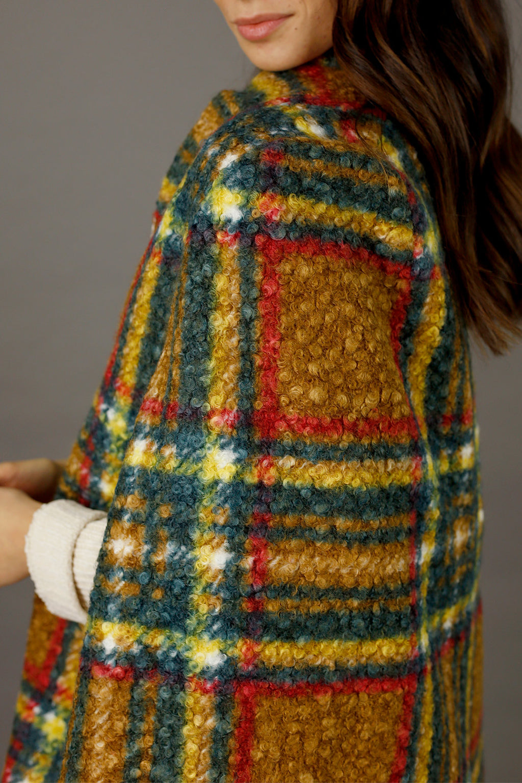 Tan Textured Elizabeth Cape - FINAL SALE