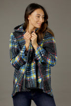 Charcoal Swing Cape Jacket - SALE