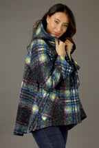 Charcoal Swing Cape Jacket - SALE