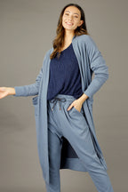 Blue Snug Raglan Cardigan