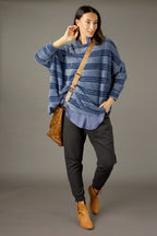 Chambray Fluffy Stripe Overtop