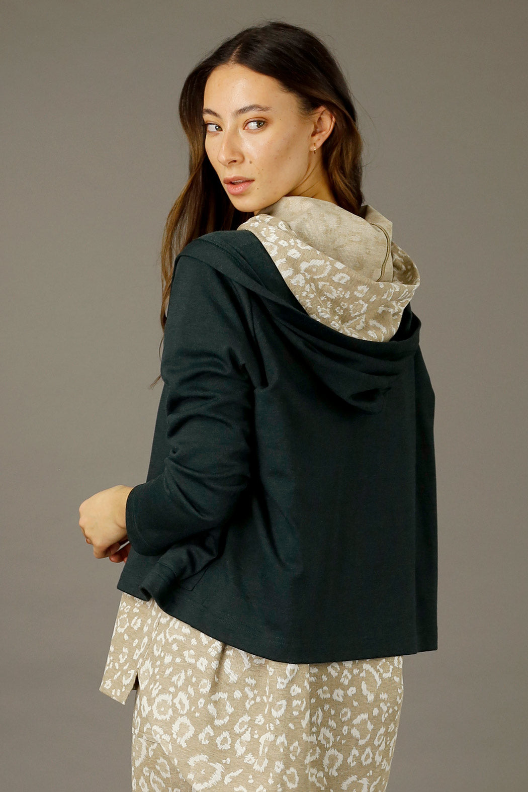 Dark Forest Snug Hooded Cardigan - FINAL SALE