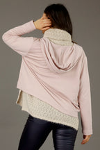 Light Pink Snug Hooded Cardigan - SALE