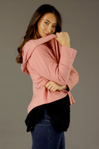 Pink Lounge Hooded Cardigan