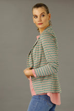 Green Rosetta Puff Blazer - FINAL SALE