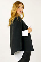 Black Cape Jacket - SALE