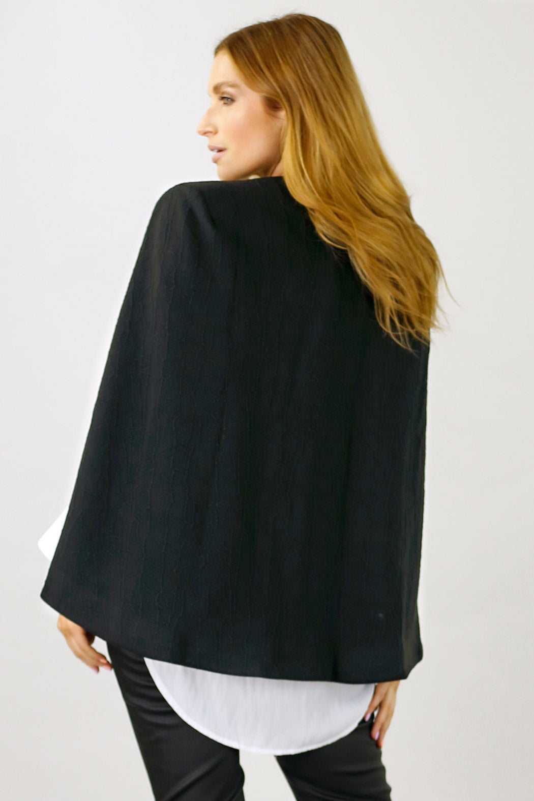 Black Cape Jacket - SALE
