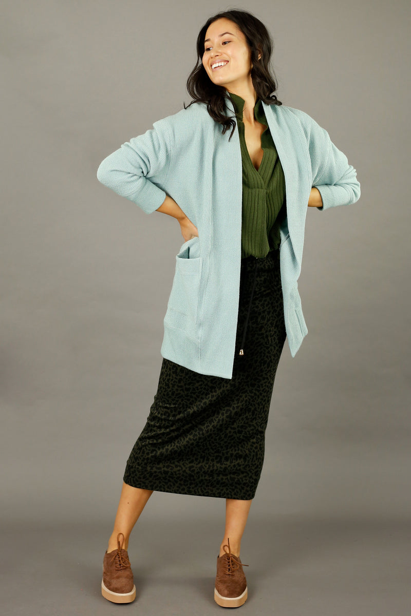 Mint Rib Oversize Coatigan